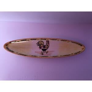 tabletop unlimited Roaster Hand Painted Design , Dishwasher & Microwave Safe